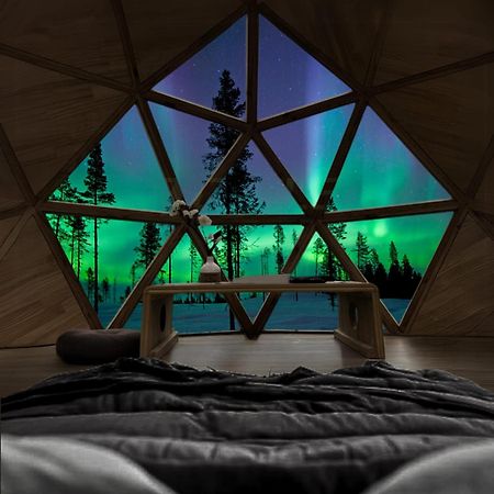 Skog Aurora Igloos Villa Kalix Bagian luar foto