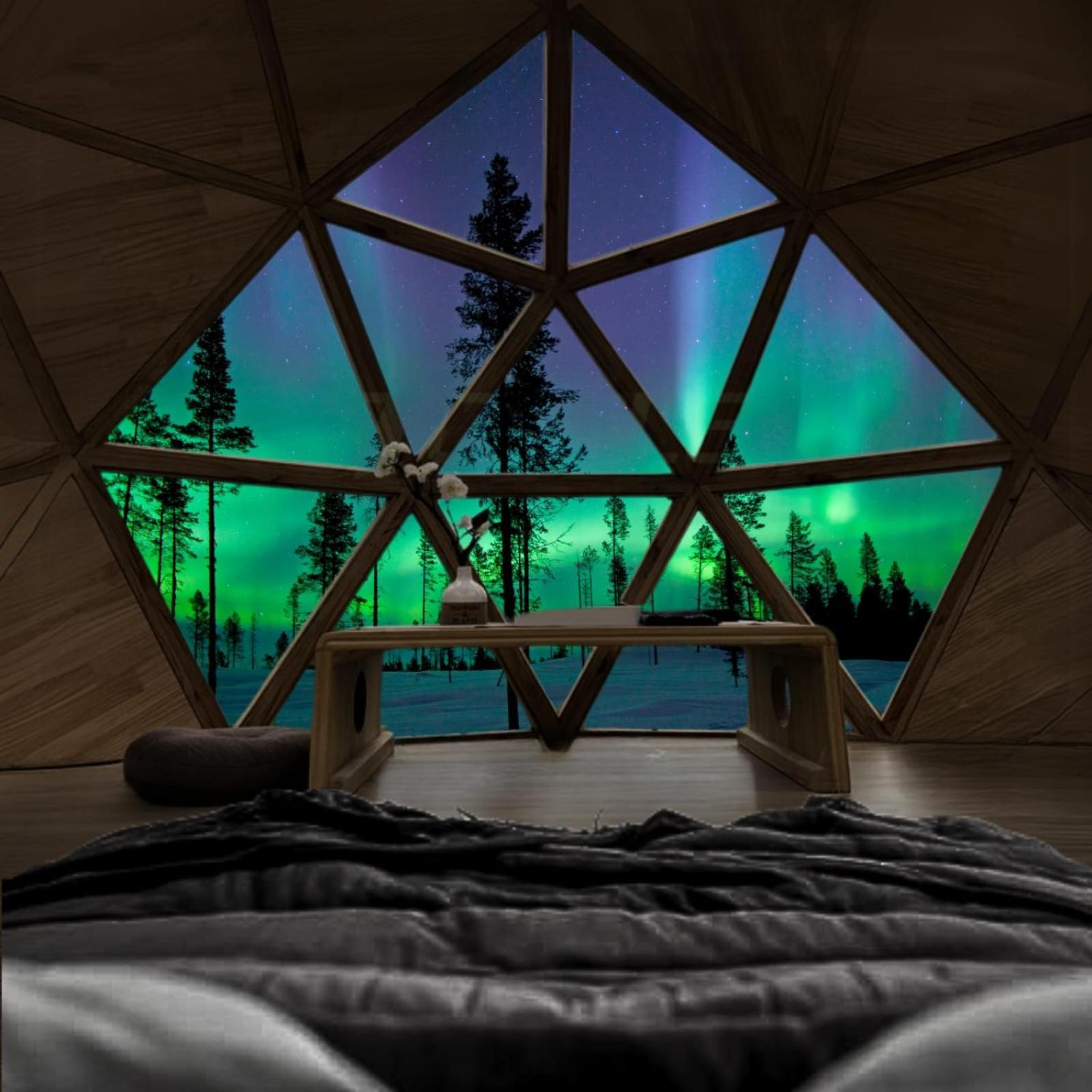Skog Aurora Igloos Villa Kalix Bagian luar foto