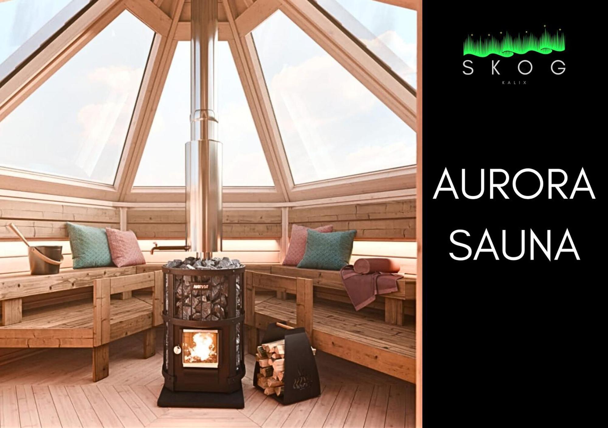 Skog Aurora Igloos Villa Kalix Bagian luar foto