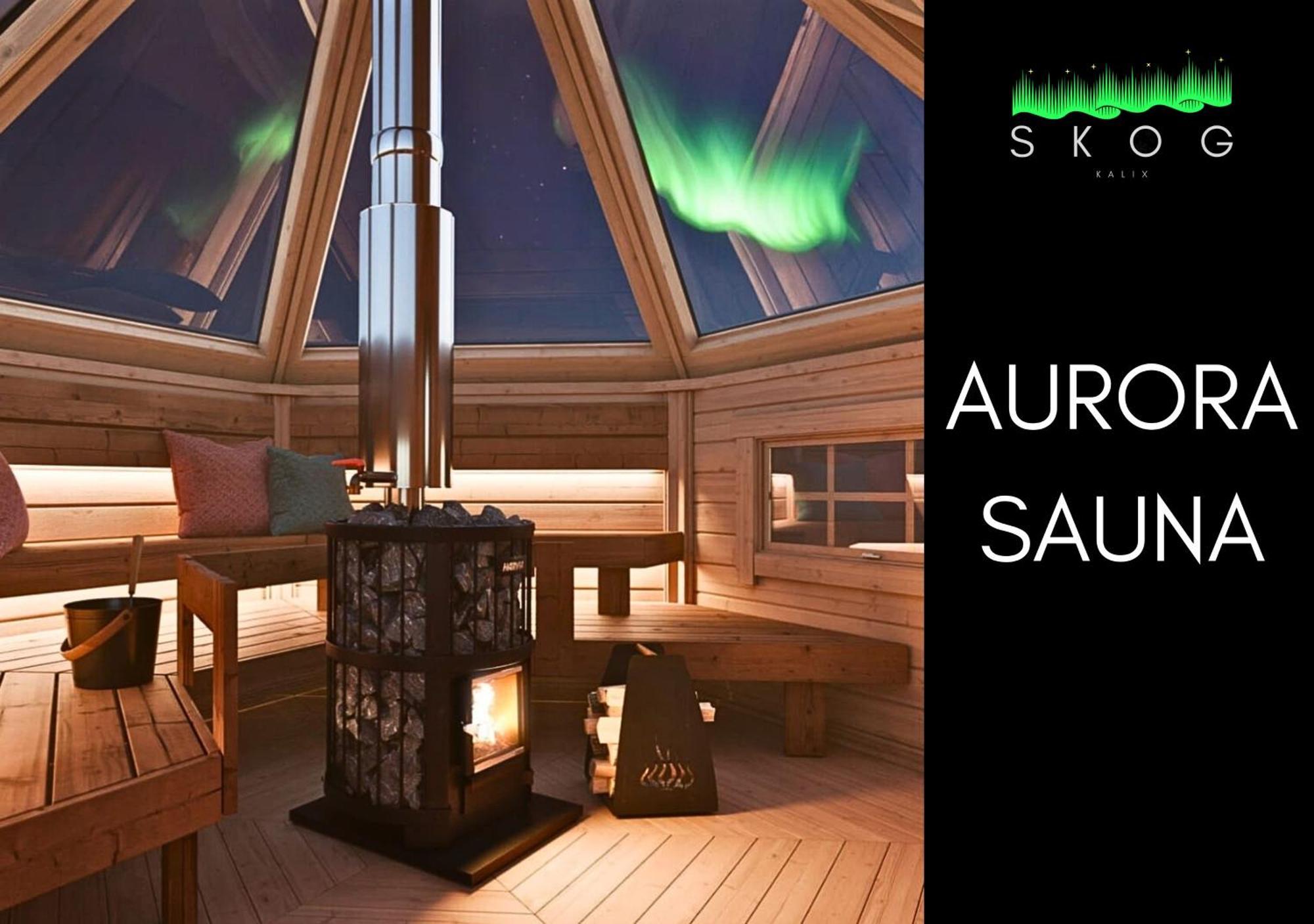 Skog Aurora Igloos Villa Kalix Bagian luar foto