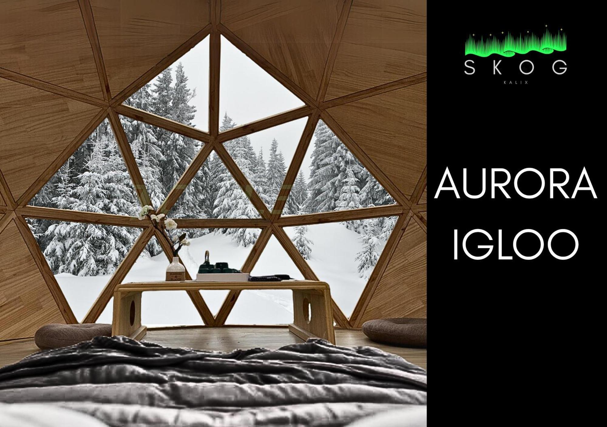 Skog Aurora Igloos Villa Kalix Bagian luar foto